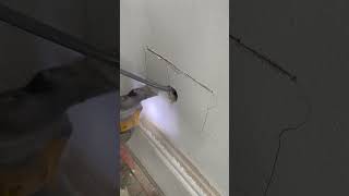 How to Fit a Dry Lining Box in a Stud Plasterboard or Dry Line diy electrical door tips howto [upl. by Dagley]