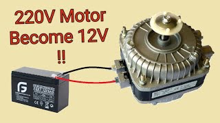 Low Voltage Induction Motor  How to convert a 220V Motor to 12V Motor [upl. by Lawlor]