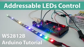 How To Control WS2812B Individually Addressable LEDs using Arduino [upl. by Masry955]