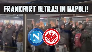 Ankunft der 400 FrankfurtUltras in Napoli 14032023 [upl. by Armil]