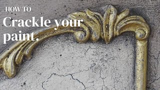 How to create a French country inspired crackle paint finish [upl. by Greenman]