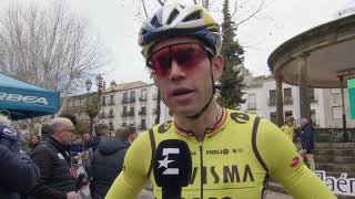 Wout van Aert  Interview at the start  Clásica Jaén Paraiso Interior 2024 [upl. by Dionysus]