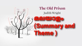 The Old Prison by Judith Wright Short summary and themes in Malayalam [upl. by Noyr660]