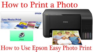 How to Print a PhotoHow to use Epson Easy Photo Print Software to print photos [upl. by Halona]