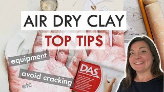 Air Dry Clay Top Tips  PROJECT TRICKS and TECHNIQUES [upl. by Agbogla]