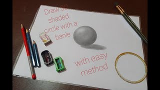 How to make 3D Sphere3D Sphere kaise banayeFull videoMake 3D Sphere in easy method by bangle [upl. by Naillimixam350]