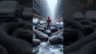 Spiderman and Sonic vs Snake Monster spiderman shorts avengers viralvideo [upl. by Desimone155]