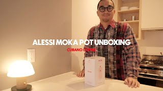 Alessi Moka Pot Unboxing  Cubano Coffee [upl. by Cha345]