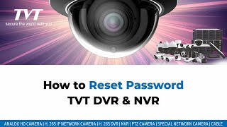 How to Reset Password TVT DVR amp NVR [upl. by Lime]