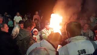 The Youngster First  Flaming Tar Barrels 2024 Ottery St Mary [upl. by Eidnar]