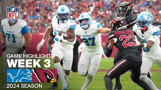 Detroit Lions vs Arizona Cardinals Game Highlights  NFL Season 2024 Week 3 [upl. by Woolcott]