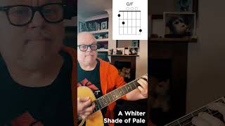 A Whiter Shade of Pale Procol Harum Quick Guitar Lesson  Learn in 1 minute guitar [upl. by Rehc]