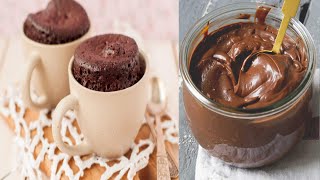 Mug cake nutella chocolat au micro onde facile et rapide [upl. by Ahsimak]