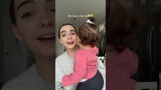 I love her sweet kisses should I do this with Posie next🥰 mom baby mrtodd [upl. by Brendan]