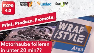 Motorhaube folieren in unter 20 min  WETEC 2020 [upl. by Cohligan]