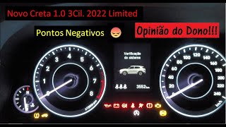 Hyundai Novo Creta 10 TGDi 2022 Limited  Pontos Negativos  Opinião do dono [upl. by Aloin]