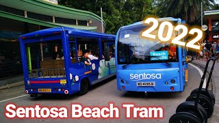 Sentosa Beach Tram 2022 [upl. by Yrrad]