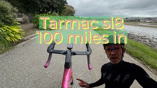 Specailized Tarmac SL8  100 mile review crank length amp stolen bikes [upl. by Aytak]