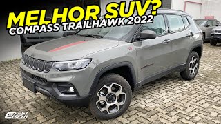 NOVO JEEP COMPASS TRAILHAWK TD350 4X4 TURBO DIESEL 2022 É O MELHOR SUV DA CATEGORIA Fast Car View [upl. by Martel]