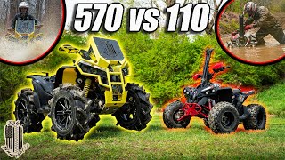 Canam 570 Vs Canam 110 TERRIBLE IDEA [upl. by Flor]