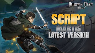 New update script skin Martis Levi AOT NO PASSWORD latset version  Full efek voice terbaru [upl. by Ahsirk951]