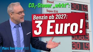 CO2Steuer „wirkt“ Benzin ab 2027 bei 3 Euro pro Liter ⛽️ [upl. by Anillehs]