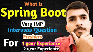 What is Spring Boot  😱 Very IMP Interview Question ✅ aadiandjava [upl. by Ileane]