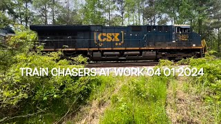 CSX CSX 3405 Empty Coal Train NB St Stephen SC [upl. by Belda858]