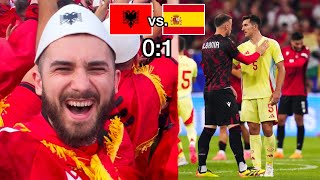 ALBANIEN ist raus aber wir feiern trotzdem 😂🇦🇱 Albanien vs Spanien Vlog 🏟️⚽ euro2024 [upl. by Elwaine429]