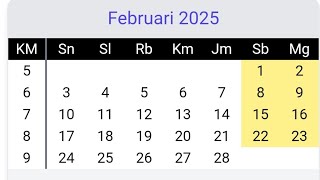 Kalender 2025 [upl. by Arretahs]