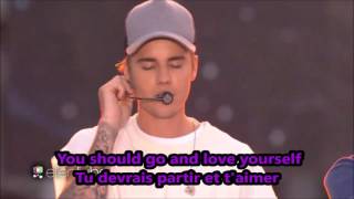 justin bieber love yourself lyrics traduction purpose album [upl. by Cyndie]