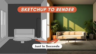 Turn Your Mood Boards amp SketchUp Models into Realistic Renders Using AI [upl. by Lezti]