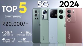 Top 5 Mobile Phones Under 20000 in 2024  5G  Value For Money  Best Smartphone Under 20000 [upl. by Irwin196]