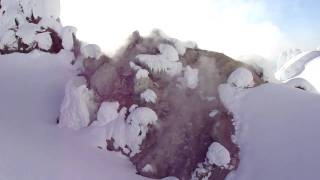 Mt Hood  A big fumarole below the Hogsback  22010 [upl. by Jacquelin]