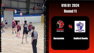 U16 D1 Rnd 11 Dara vs Radford Hawks [upl. by Einattirb]