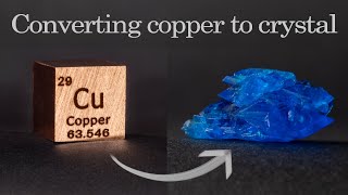 Synthesis of copper sulfate by electrolysis [upl. by Mila]