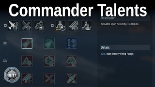 New Captain Skills  Talents  World of Warships Blitz [upl. by Rma]