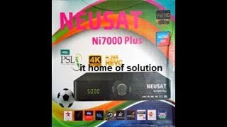 NEUSAT Ni 7000 Plus Receiver Latest Software 2018 new 1506 [upl. by Hessney]