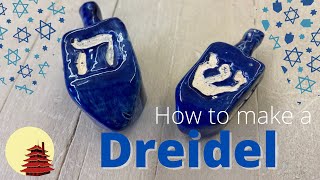 How to make a Dreidel out of clay [upl. by Ahtiuqal]