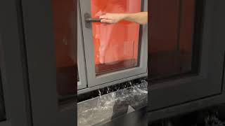 Drift window with strong sealing performance mesh and micro ventilation functionwaterproof test [upl. by Broome]