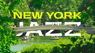 NEW YORK JAZZ Positive Jazz in Central Park 🗽Relaxing Jazz Background Music to Sleep Focus Work [upl. by Assereht]