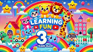 Top Learning Videos for Toddlers 3 Years Old  Educational Games amp Songs [upl. by Nosniv578]