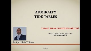 Admiralty Tide Tables [upl. by Elonore]