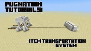 Using Hoppers Redstone Comparators and Storage Carts to Move Items Minecraft How to [upl. by Nissy]