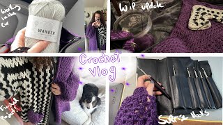 A weekend in February where we make a new cardigan 🧶 Crochet Vlog [upl. by Armil11]