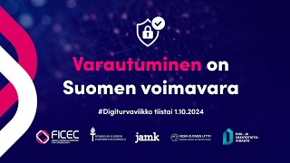 Varautuminen on Suomen voimavara  Digiturvaviikon ohjelma Jyväskylän yliopistossa [upl. by Magill901]