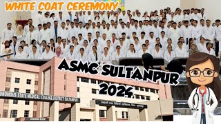 White coat ceremony and Oath taking ceremony at ASMC sultanpur 🥼🩺👩🏻‍⚕️ medical neet2024 mbbs [upl. by Rawdon577]