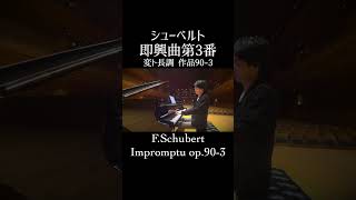 シューベルト  即興曲 第3番 作品903  Schubert Impromptu Op903 小瀧俊治 shorts [upl. by Hgeilyak471]