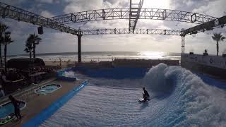 Wave House San Diego FlowRider Flow Barrel Go Pro Video Surf Pool Machine [upl. by Lundberg452]