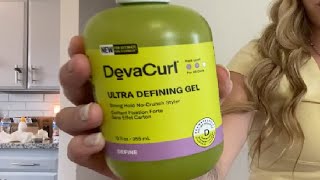 DevaCurl Ultra Defining Gel Strong Hold No Crunch Styler Review [upl. by Seigler316]